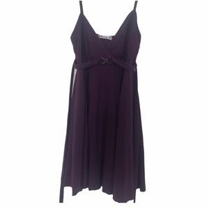 elegant embellished dark purple cami/ tank top